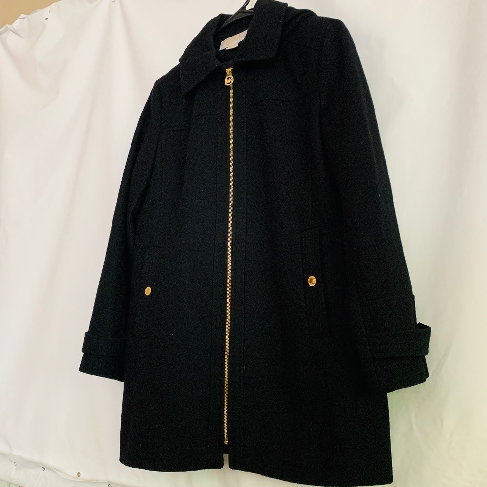 Women's Michael Kors Black PeaCoat
